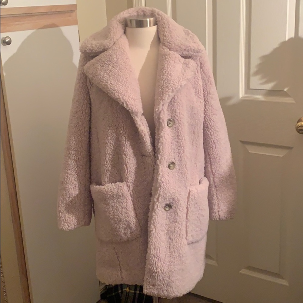 Ann Taylor Petite Fuzzy Coat